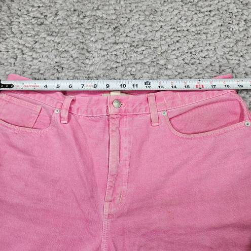 Madewell READ  Baggy Straight Jeans Garment Dyed Edition Women’s Size 32 Pink