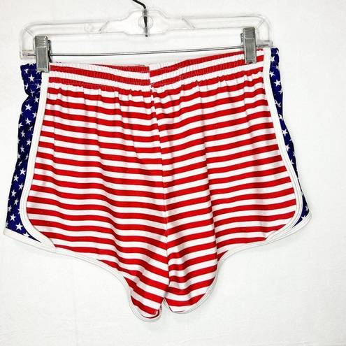 Krass & Co. Athletic Running Shorts American Flag Design Sz M (28x3) No Liner