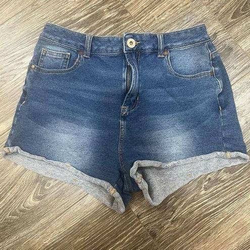 Krass&co Bullhead Shorts Womens 6 Denim  Distressed Mom Medium Wash Jeans Casual Summer