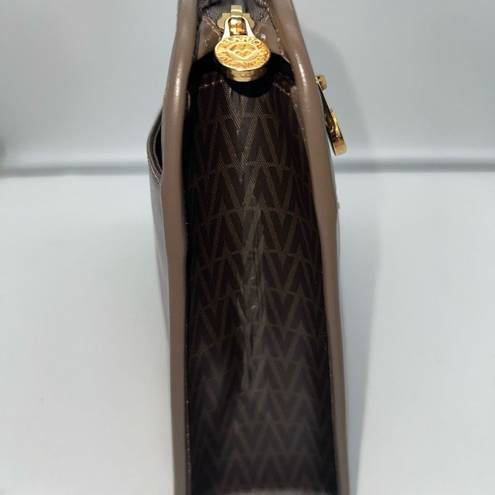 Mario Valentino  clutch bag V mark Brown Beige Gold Women Men