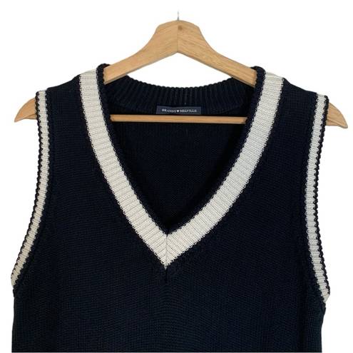 Brandy Melville  Knit Sleeveless Sweater Vest Navy Size Small