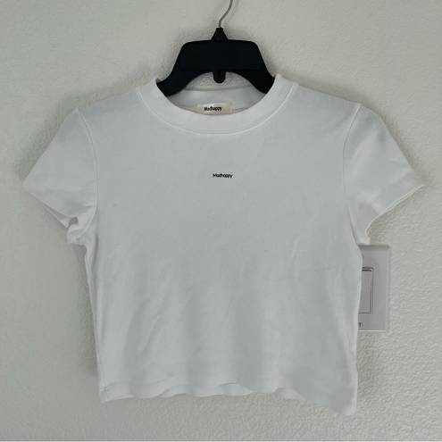 Madhappy New  Classics Ribbed Baby White Tee Sz MEDIUM