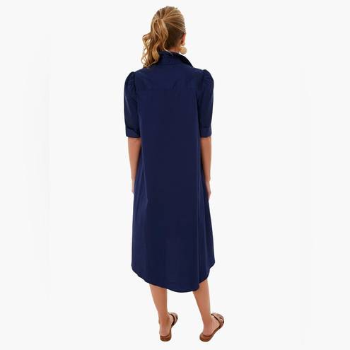 Tuckernuck  Do + Be Navy Blue Kayla Button Down Collared Midi Dress | S