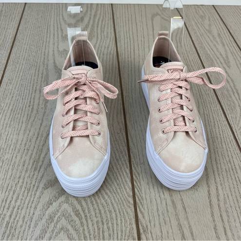 Keds  Platform Triple Kick Lace-up Sneakers US6 Pink Tie-Dye Canvas $75