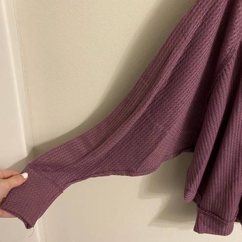 Emma’s Closet NWT |  | Purple waffle long sleeve