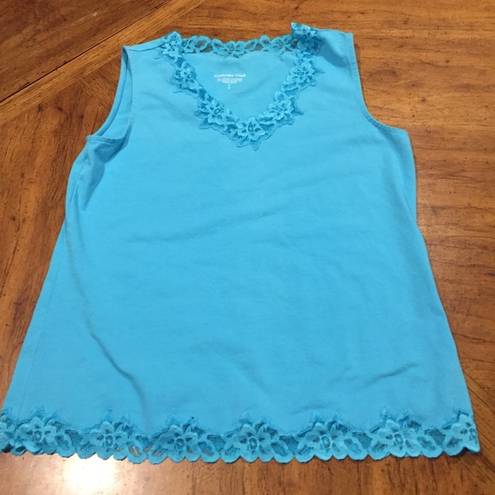 Coldwater Creek 🎊🎊🎊  Double Lace Tank Top