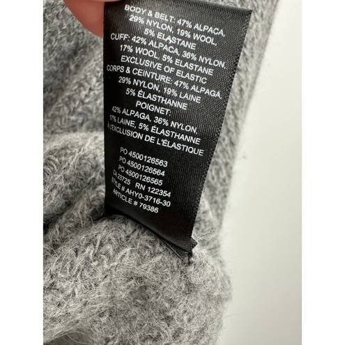 Babaton The Group by  Aritzia Sweater Women 2XS Grey V-Neck Long Sleeve Cropped