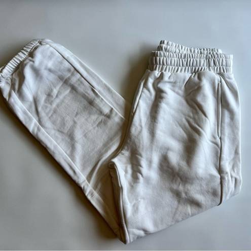 Naked Wardrobe White Sweatpants Size Small