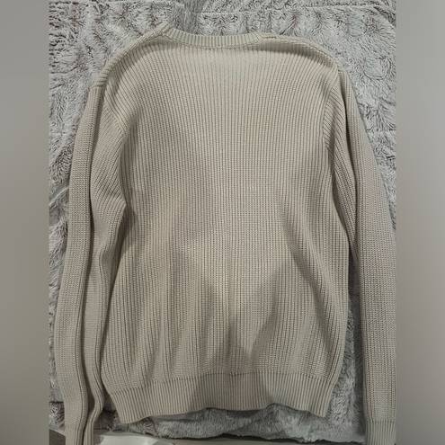 Brandy Melville John Galt Oversized Cream Sweater