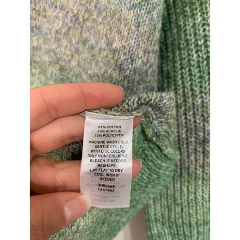 Abound  green ombre heathered crew neck sweater size large NEW