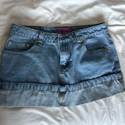 Edikted denim mini skirt