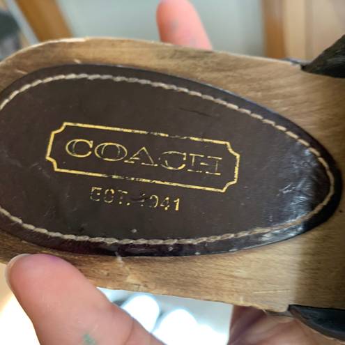 Coach Vintage  Wooden Wedges