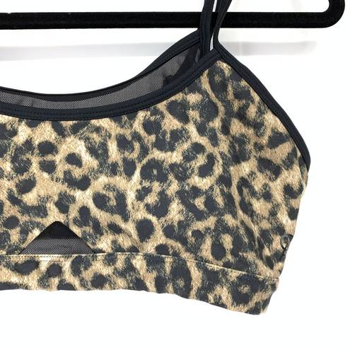 Good American  Sports Bra Women's Size 3 US L Leopard Printed Activewear