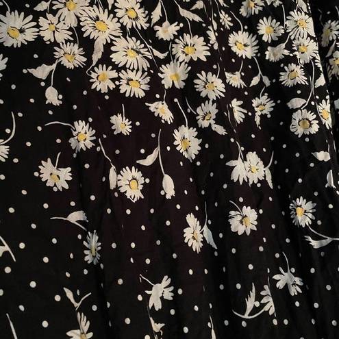 Krass&co River Ridge Trading  vintage polka dot Daisy full skirt