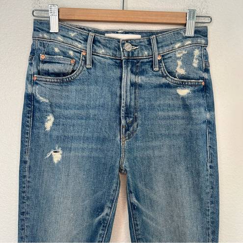 Mother The Insider Crop Step Fray jeans Holy Melancholy 25