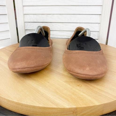 Lucky Brand  Erin Leather Ballet Flats Shoes Tan Brown 7.5