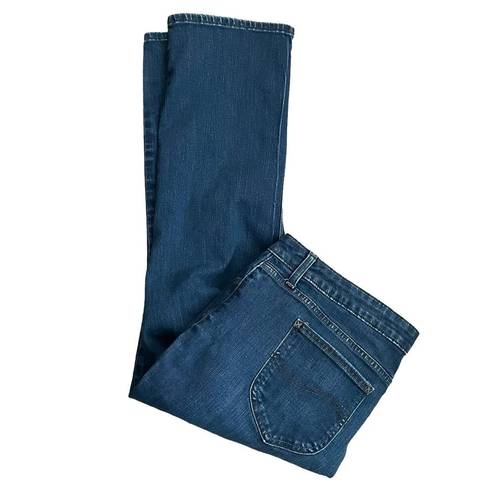 Lee  Jeans Women Straight Leg Stretch Relaxed Casual 20P Blue Denim Minimalistic