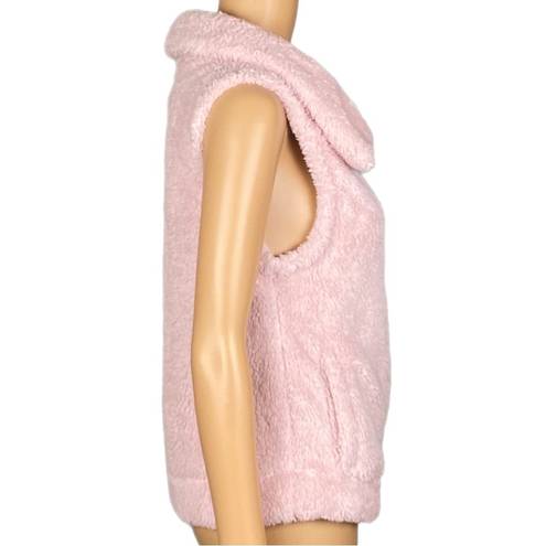 Tommy Hilfiger  pink, soft and cozy Sherpa fleece vest w/pockets. Size Small. EUC