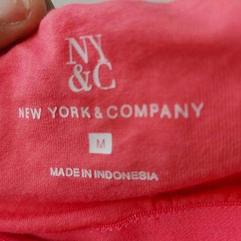 NY &  New York and Company Pink Flowy Strapless Top Size M