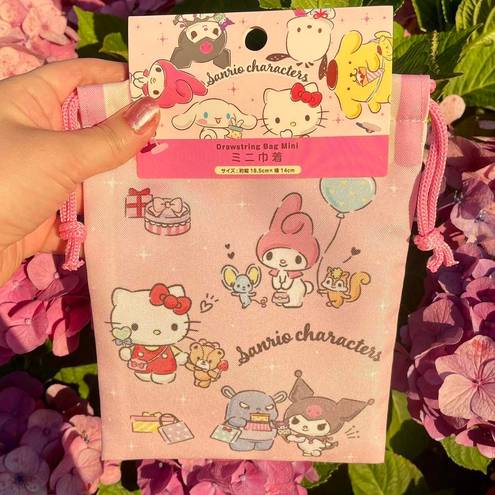 Sanrio  Pink Small Drawstring Bag
