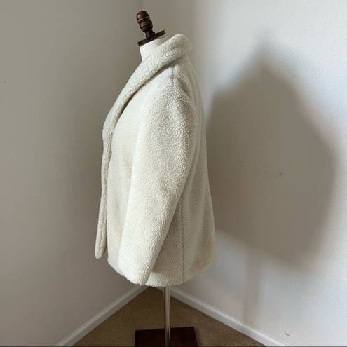 J.Crew EUC  Fleece‎ Cream Coat, XS