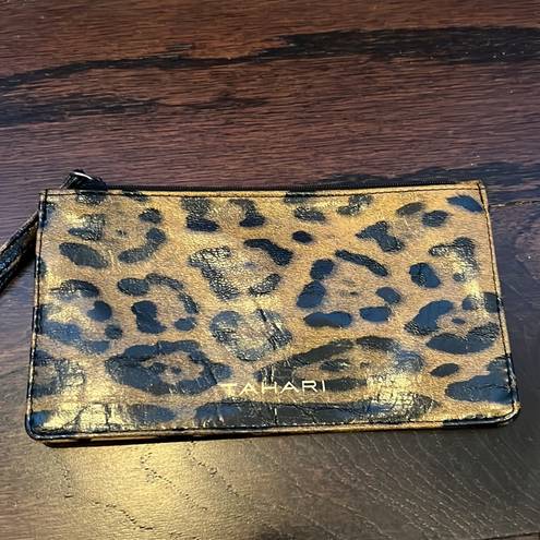 Tahari  Women’s Leopard Animal Print Wristlet