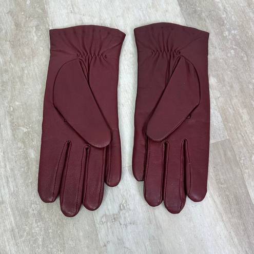 Ralph Lauren Lauren  Leather & Cashmere Gloves