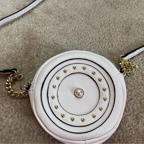 White Circle Crossbody Bag