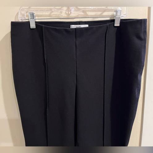 Elizabeth and James  Size XL Front Pleat Black Flare Leg Pants