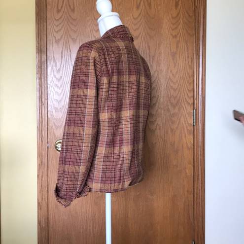 Coldwater Creek Plaid blazer