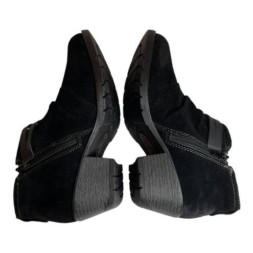 Earth Origins  Odel Suede Booties NWOT 6.5 Black