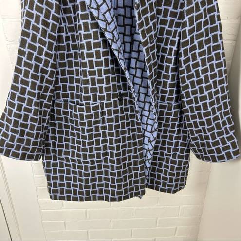 W By Worth Worth Reversible 100% Wool Plaid Coat Size S