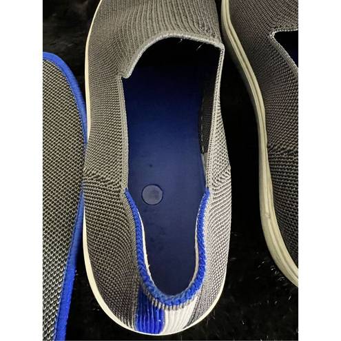 Rothy's  The Original Slip On Sneaker Anchor Textile Blue grey Women’s US 8.5