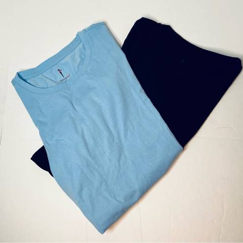 Skinny Girl  Alissa 2 pack of Basic Stretch T-shirts Black & Blue Size XS. New!