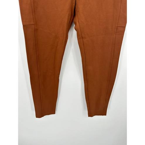 Lou & grey  Leggings Women LARGE NWT Burnt Orange Ponte Pull On Stretch