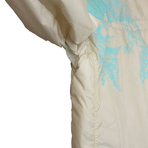 Burton Helsinki Botanical Winter Cream Snow Jacket Small Full Front Zip Pockets