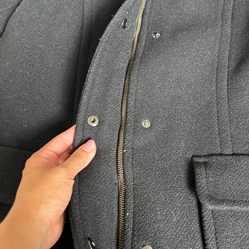 Banana Republic EUC  Black Wool Duffle Coat Jacket