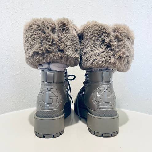 GUESS Women’s Larya Faux Fur Puffer Winter Taupe Boots/Sz:8.5/NWT