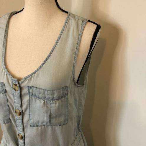 Harper  Chambray Button Down Mini Dress