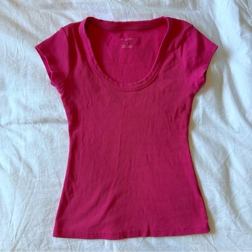 Pilcro  Slim Scoop-Neck Tee