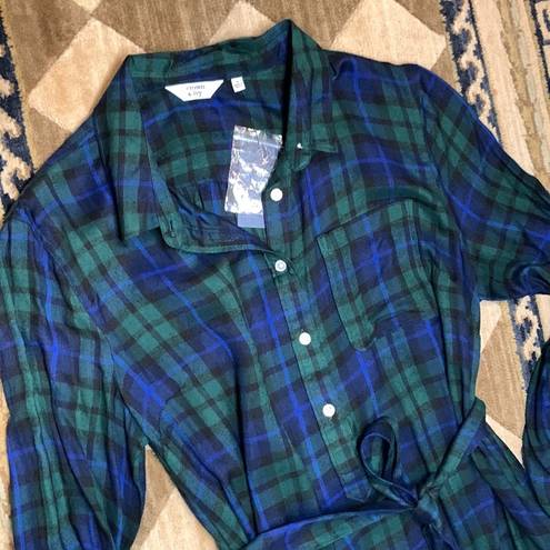 Crown & Ivy NWT  flannel dress