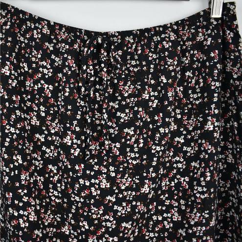 NWT Y2K black & white ditsy floral midi skirt by Vintage Studio Junior's large