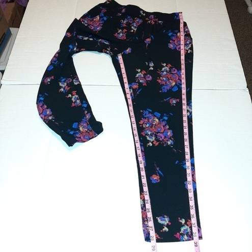 Coldwater Creek  Natural Fit Floral Casual Joggers Comfy Pants Size M 10-12