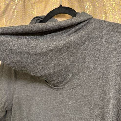 Eliane Rose  Dark Heather Gray Cowl Neck Light Sweater Top Stretchy Medium