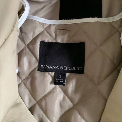 Banana Republic  Trench pea coat size small Tan brown  rain jacket