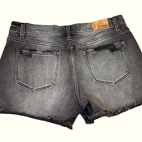 Bohme  black denim cutoff shorts distressed size 29