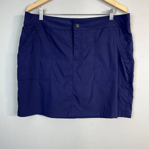 Boston Traders  Skort Womens Large Nylon Blend Purple Navy Active Athletic Casual