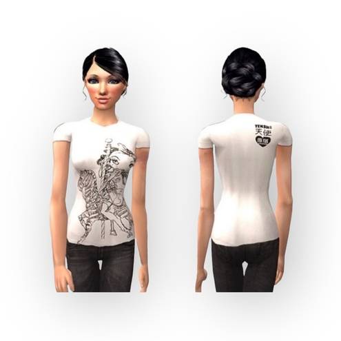 Harajuku Lovers VHTF: new  ❤︎ The Sims Angel Tenshi Wifebeater Tank ❤︎ Heart Snap