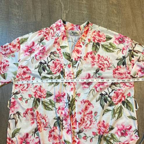 Show Me Your Mumu Brie Short Garden of Bloom Floral Kimono Robe One Size
