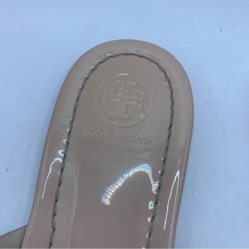 Tory Burch  Miller  Sandal  size 7 M  Seashell Pink patent leather flip flops